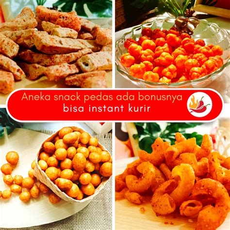 Jual Snack Pedas / Cemilan / Jajanan Pedas free buble dan kardus ada bonusnya | Shopee Indonesia