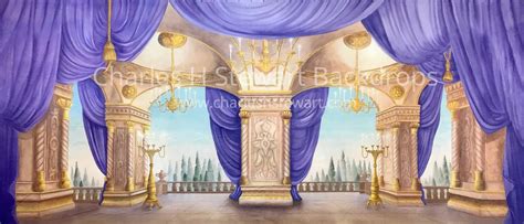 Palace Interior Backdrop | Backdrops by Charles H. Stewart