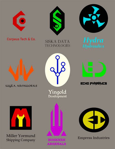 Sci-fi Company Logos | Company logo, Logos, Gaming logos