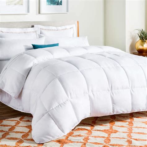 Linenspa Comforter Duvet Insert Queen White Down Alternative All Season ...