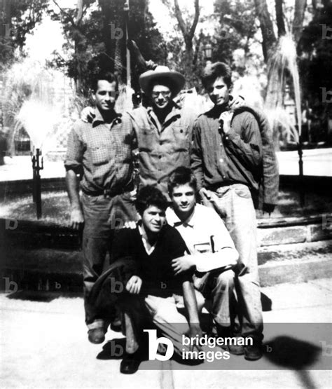 Beat Generation writers in Mexico City: Back row: Jack Kerouac, Allen Ginsberg, Peter Orlovsky ...