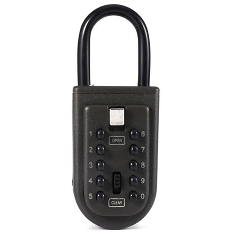 Safes Portable Key Safe Box Lock 10 Digits Security Zinc Padlock Hide ...