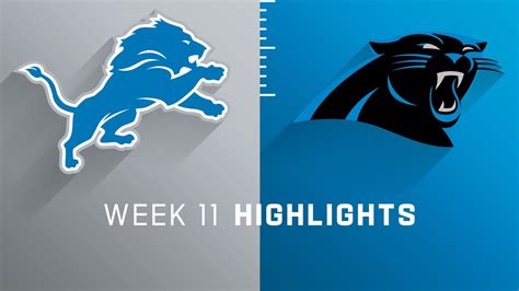 Detroit Lions vs. Carolina Panthers highlights | Week 11