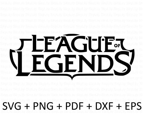 League Of Legends Logo Black And White