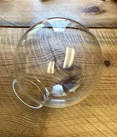 8 Inch Clear Glass Globe | Vintage Glass Light Globe