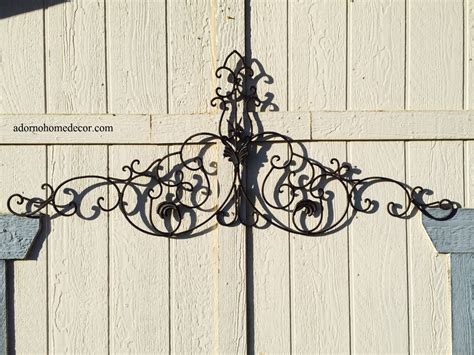 Large Tuscan Wrought Iron Metal Wall Decor Rustic Antique Garden Indoor Outdoor