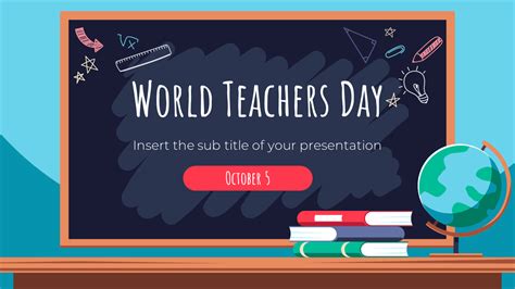 World Teachers Day Free Google Slides PowerPoint Template