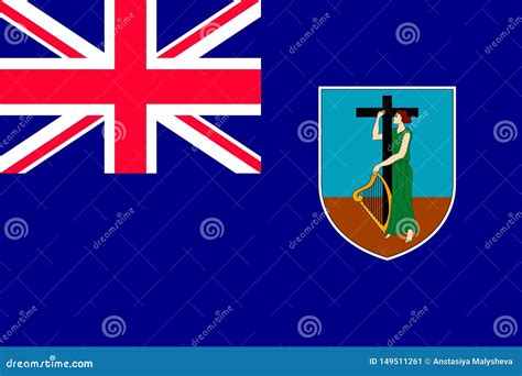 National Flag of Montserrat Island Stock Vector - Illustration of caribbean, montserrat: 149511261