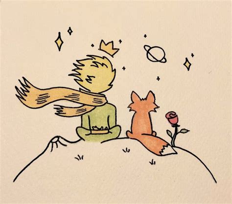 The Little Prince Fox Drawing