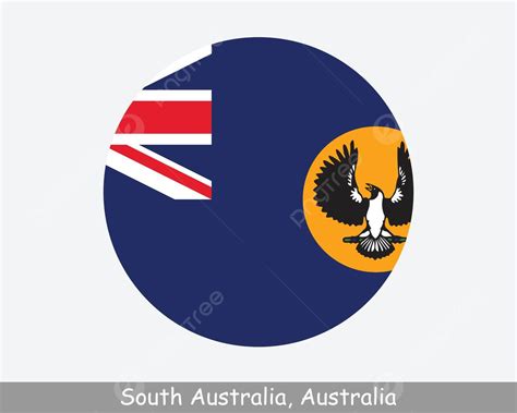 South Australia Round Flag Sa South Australia State Vector, Sa, South ...