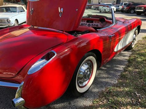 1956 Red Chevrolet Corvette Convertible - Supreme Condition! for sale ...