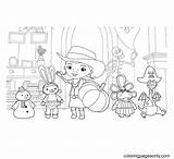 Doc McStuffins Halloween Coloring Page  Free Printable Pages sketch template