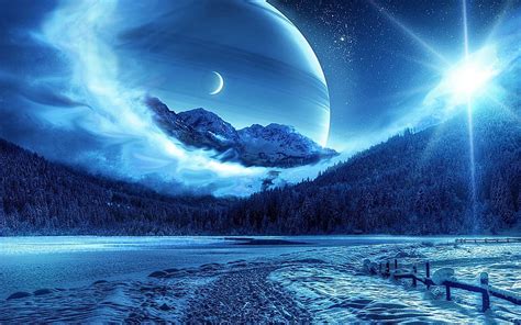 Winter - moon, mountain, forest, moon, Winter, HD wallpaper | Peakpx