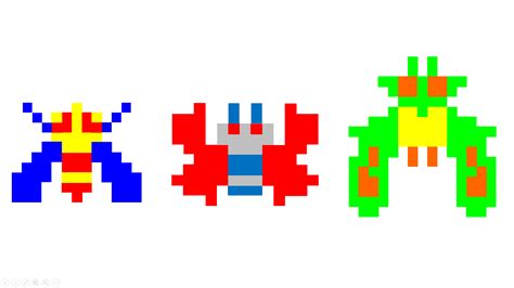 8 Bit Galaga Enemies