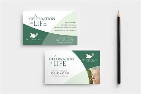 Funeral Service Business Card Template - PSD, Ai & Vector - BrandPacks