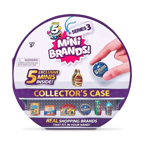 5 Surprise Mini Brands Series 3 Collector's Case - Store & Display 30 Minis with 5 Exclusive ...