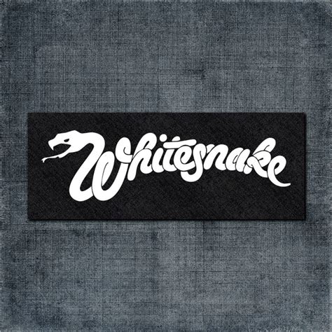 Whitesnake Back Patch, Whitesnake Band Logo Big Back Patch – Metal Band ...