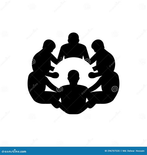 Team Huddle Icon stock illustration. Illustration of sports - 296707535