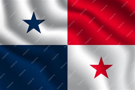 Premium Vector | Panama national flag vector illustration with official ...