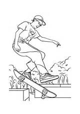 Skateboarding coloring Pages  Free Coloring sketch template