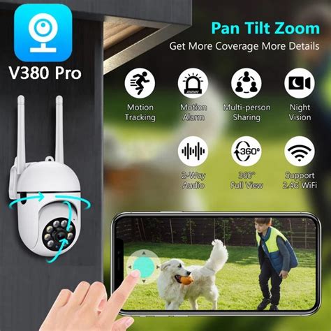 MORUI V380 Z2 1080P WIFI PTZ IP Camera Outdoor Waterproof Surveillance CCTV Camera Night Vision ...