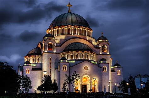 Church of Saint Sava at dusk. Belgrade, Serbia. : r/ArchitecturalRevival