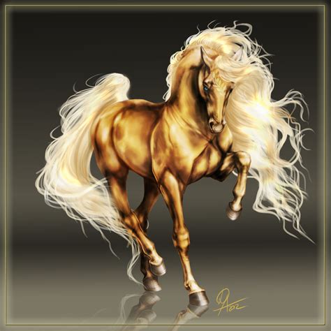 Olympic Gold | Fantasy horses, Horse art, Horses