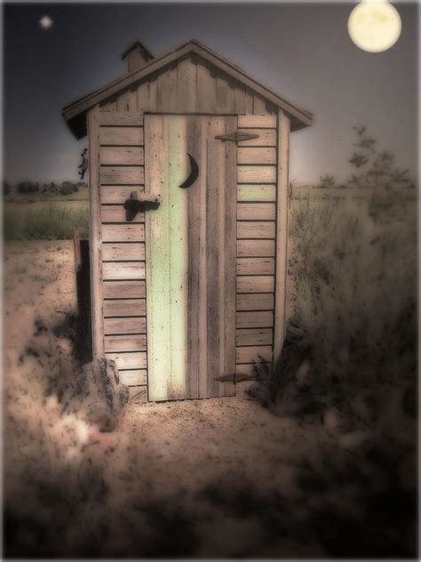 Outhouse Digital Art by Shirley Patterson-Wallace | Fine Art America