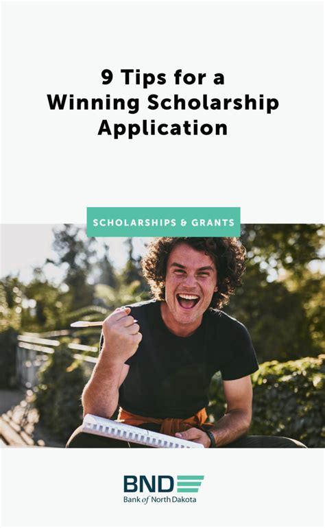 9 Tips for a Winning Scholarship Application - Bank of North Dakota