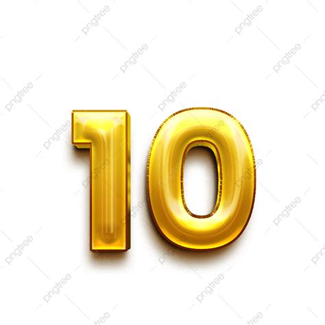 Number 10 Png Transparent Images Free Download