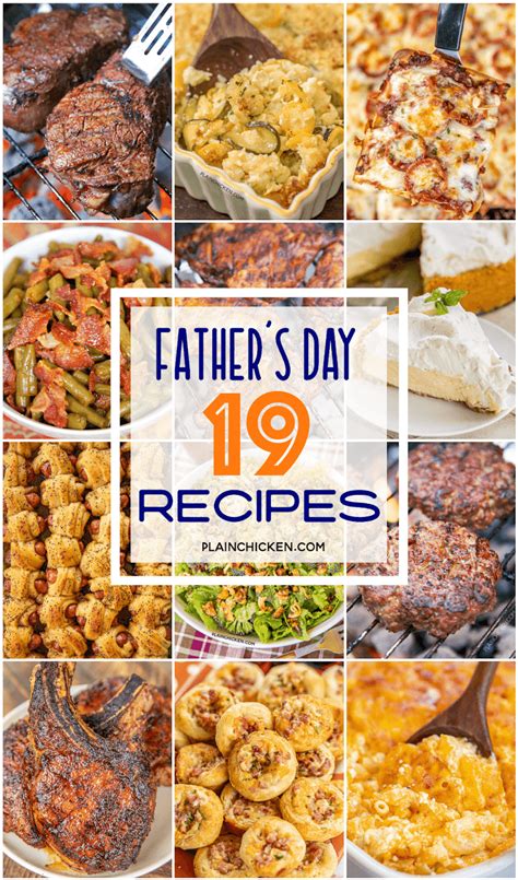 19 Great Father's Day Recipes - Plain Chicken