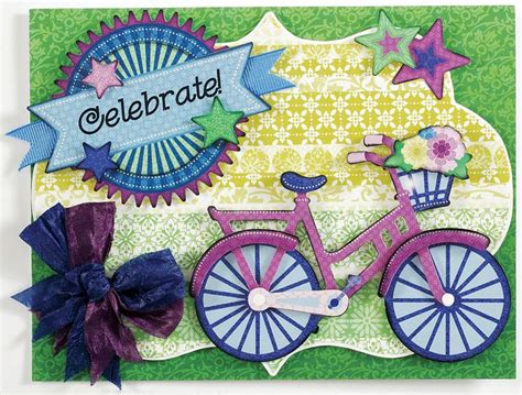 Celebrate Bicycle Card | Bicycle cards, Bike card, Kids cards