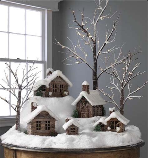 snowy village | Diy christmas decorations easy, Christmas villages ...