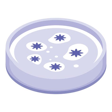 Bacteria petri dish icon, isometric style 15873323 Vector Art at Vecteezy