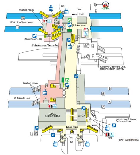 JR-EAST:Guide Maps for Major Stations (Odawara Station)