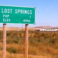 Lost Springs, WY - Smallest Bicentennial Town Monument