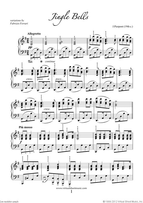 Advanced Christmas Piano Sheet Music Songs, Printable [PDF]