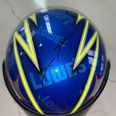 NASCAR full size autographed helmet by JIMMIE JOHNSON - Race Used 360