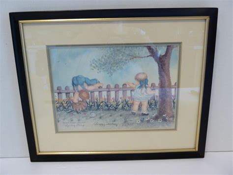 Peggy Dickey, Signed Print, Titled: Spring Fling, Numbered 314/750 ...