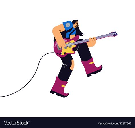 Isolated of rock band Royalty Free Vector Image