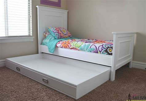 Simple Twin Bed Trundle | Twin trundle bed, Trundle bed with storage, Bed frame with storage