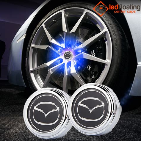 Parts & Accessories 4 Pcs 52mm MAZDA Silver Alloy Wheel Center Caps ...