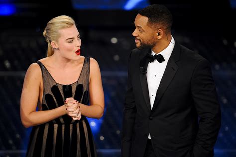 Focus costars Margot Robbie and Will Smith lit up the stage at the ...