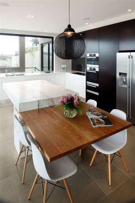 18 Diseños de Cocinas y Comedores Juntos | Contemporary kitchen ...