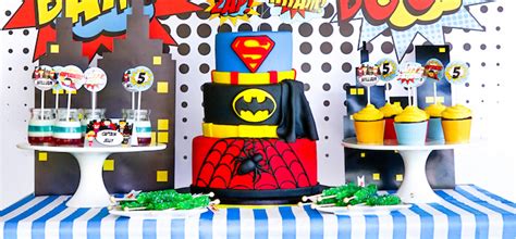 Kara's Party Ideas Bam! Pow! Superhero Birthday Party | Kara's Party Ideas