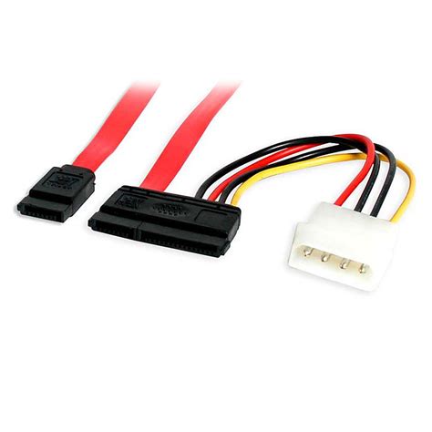 18in SATA Data and Power Combo Cable - SATA Cables