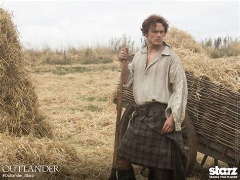 Outlander First Look Photo Shows Us Jamie Fraser In A Kilt - CINEMABLEND