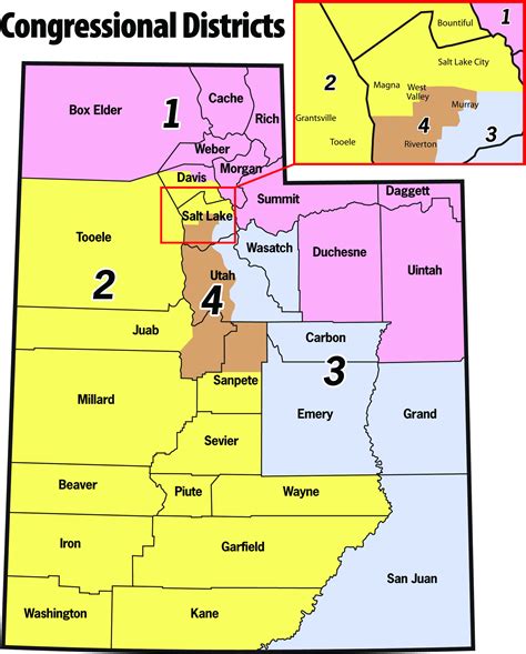 Utah Congressional District Map Final – The American Citizens Handbook on Immigration and Voting