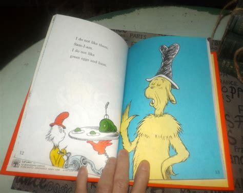 Dr. Seuss Green Eggs and Ham classic hardcover illustrated children's book published by Grolier.