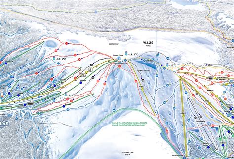 Ylläs online piste map - Ylläs Ski Resort